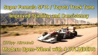 979pp Super Formula SF19  Toyota Track Tune 120 Physics [upl. by Enilrad]