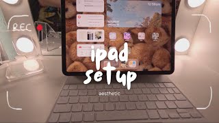 aesthetic ios17 iPad customization  cute widgets howto custom icons 2024 reset makeover [upl. by Azmuh245]