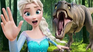 Frozen Elsa  TREX ATTACK [upl. by Euqinemod514]