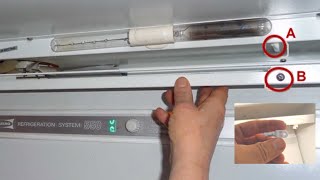 6220330 subzero fridge model 550 White plastic part fell off and light shield hanging down [upl. by Katheryn]