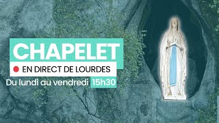 Prière du Chapelet à Lourdes  11 septembre 2024 [upl. by Tertias]