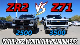 2024 Chevy Silverado 2500 ZR2 Vs 3500 Z71 How Much BIGGER Is the ZR2 [upl. by Griseldis]