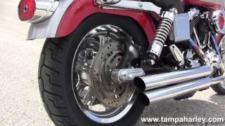 Used 2002 Harley Davidson FXDL Dyna Low Rider Motorcycle  Loud Exhaust [upl. by Ramed]