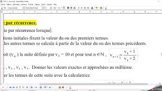 Révisions bac algorithme TI pour afficher les termes dune suite [upl. by Eisor702]