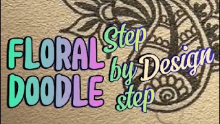 Easy art idea  floral doodle  Draw with me howtodraw folkart tattoo henna stepbystep [upl. by Craig]