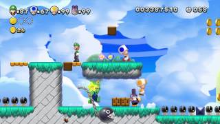 New Super Luigi U  72 Wiggler Rodeo [upl. by Drucy635]