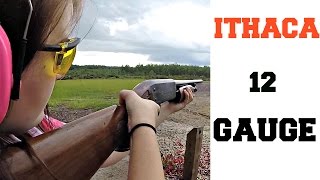 Shooting The Ithaca 12 Gauge Shotgun [upl. by Barron]