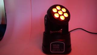 Cabeza Movil 7 Leds RGB DMX Mh07 Tienda 01Stage [upl. by Gut]