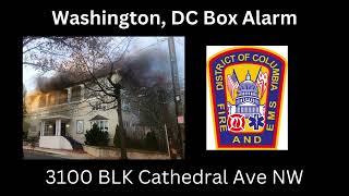 Washington DC Box Alarm Structure Fire Fireground Audio 111724 [upl. by Ahsekal687]