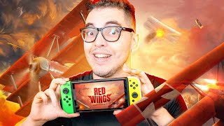 VIREI PILOTO DE AVIÃO NO NINTENDO SWITCH  Red Wings  Aces of the Sky [upl. by Yelsnia]