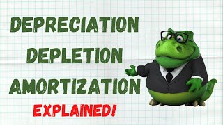 Depreciation  Depletion  Amortization Explained  Accounting How To  How to Pass Accounting Class [upl. by Hairahcez343]