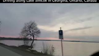 Driving along Lake Simcoe in Georgina Ontario Canada [upl. by Ande]