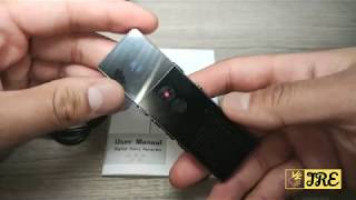 Mibao V100 Digital Voice Recorder Review [upl. by Aisul]