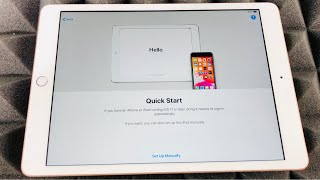 How to SetUp New iPad using Quick Start with iPhone or iPad to sign in automatically [upl. by Annawik]