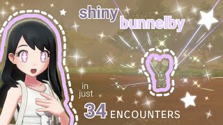 ♡ SHINY BUNNELBY  in just 34 encounters pokemon sword ♡ [upl. by Short]