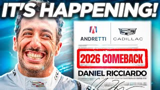 Daniel Ricciardos SHOCKING F1 RETURN Just Got LEAKED After NEW DEAL with Cadillac [upl. by Laidlaw]