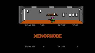 Atari 7800 Emulated Xenophobe Novice 18135 points [upl. by Led]