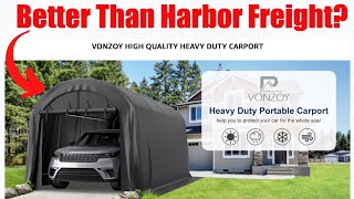 New Portable Carport Heavy Duty Construction  Better Than Harbor freight Cover Pro [upl. by Buckley159]