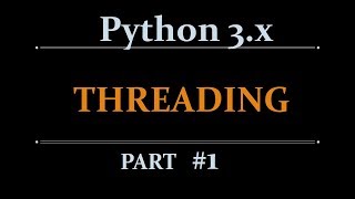 Python threading  multithreading Tutorial for beginners  part1 [upl. by Maidy457]