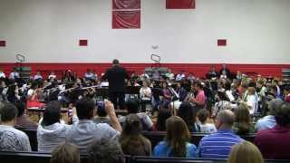 The Fowler Middle School Beginning 6th Grade Band performs quotComet Ridequot  May 09 13 [upl. by Motteo]