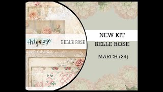 NEW BELLE ROSE JUNK JOURNAL KIT MAR24 [upl. by Maurise]