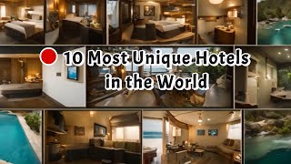 Top 10 Most Unique Hotels Globally 🏨✨  You Won’t Believe Exist [upl. by Hugues]