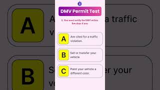 hardest questions on permit test 2024 dmv shorts [upl. by Roberts]