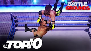 Craziest Moments in the Battlegrounds WWE 2K Battlegrounds Top 10 [upl. by Atin]