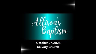 Allisons Baptism [upl. by Doak]