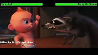 JackJack vs Rocky the Raccoon with healthbars [upl. by Euqitsym]