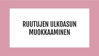 Boardmaker 6 Ruutujen ulkoasun muokkaaminen [upl. by Avika]