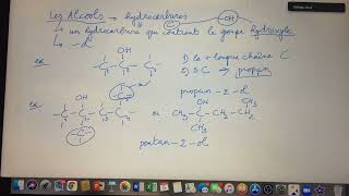 250 Les ALCOOLS en chimie [upl. by Liw659]