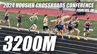 2024 Hoosier Crossroads Conference  Boys 3200M  Sam Rinker [upl. by Quitt]