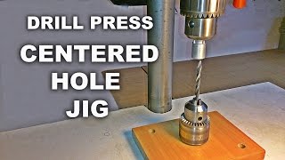 Drill Press Centering Jig For Round Objects [upl. by Herwig]