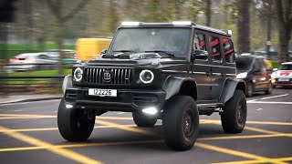 2020 MercedesAMG G63 Brabus G700 4x4  Brutal acceleration sounds in London [upl. by Kcirevam387]