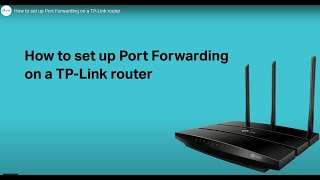 How To Set up Port Forwarding on a TPLink Router Next Video on VPN [upl. by Jacynth]