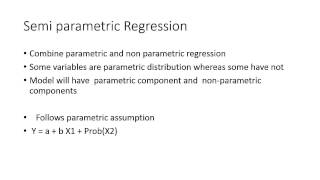 33  Semi Parametric Regression [upl. by Ynaffad]