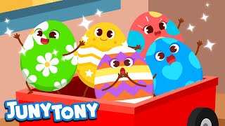 Five Easter Eggs  Juny and Tony cure Easter Eggs  Easter Song  Kindergarten Song  JunyTony [upl. by Aiket]