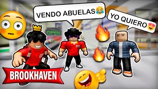 TRABAJANDO en la TIENDA de BROOKHAVEN 🤪termina mal ft ONEFLOWYT [upl. by Ahsikit]