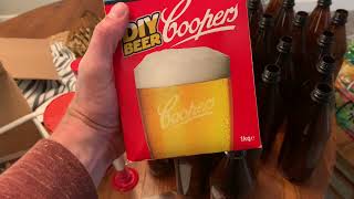 DIY Beer Coopers HomeBrew Kit quotLagerquot Step by Step Tutorial Demonstration Coopers DIY Lager Beer [upl. by Kong]