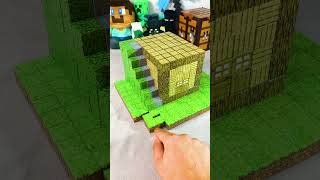 🧲 starter house with MAGNETIC Minecraft BLOCKS Part 1 🧲 [upl. by Encrata]