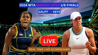 Coco Gauff Vs Madison Keys LIVE Score UPDATE Today Womens Tennis Match 2024 WTA Madrid 18Finals [upl. by Nwahsear471]