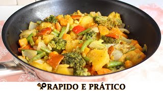 LEGUMES NA MANTEIGA FÁCIL E RÁPIDO  RECEITAS QUE AMO [upl. by Thomasine]