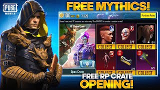 Free RP Crate Opening  Got Free Mythic Outfit  A3 Royal Pass Rp Crate  PUBGM [upl. by Neemsaj836]