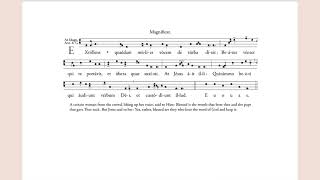 Magnificat Antiphon quotExtollens quaedam mulierquot for Vespers 3rd Sunday of Lent [upl. by Sliwa]