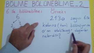 BÖLME BÖLÜNEBİLME 2  Şenol Hoca [upl. by Mosenthal]