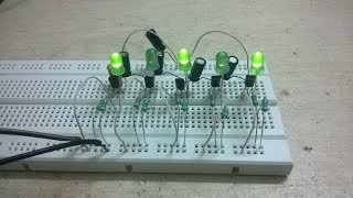 Electronics LED Chaser Circuit Using BC547 transistor [upl. by Bank]