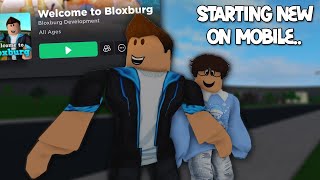 STARTING A NEW BLOXBURG MOBILE SERIES Part 1 [upl. by Stephenie]