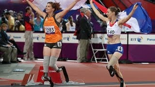 Athletics  Womens 100m  T44 Final  London 2012 Paralympic Games [upl. by Acisej635]