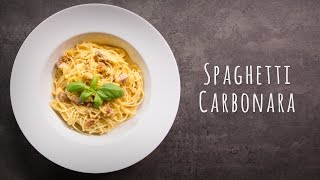 Spaghetti Carbonara Rezept [upl. by Nevins746]